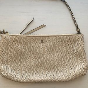 White Leather Crossbody